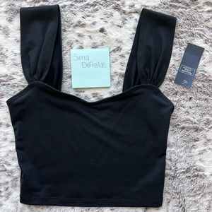 Abercrombie Seamless Fabric Sweetheart Top